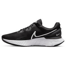Nike React Miler 3 Mens Running Shoes Black/White US 7, Black/White, rebel_hi-res