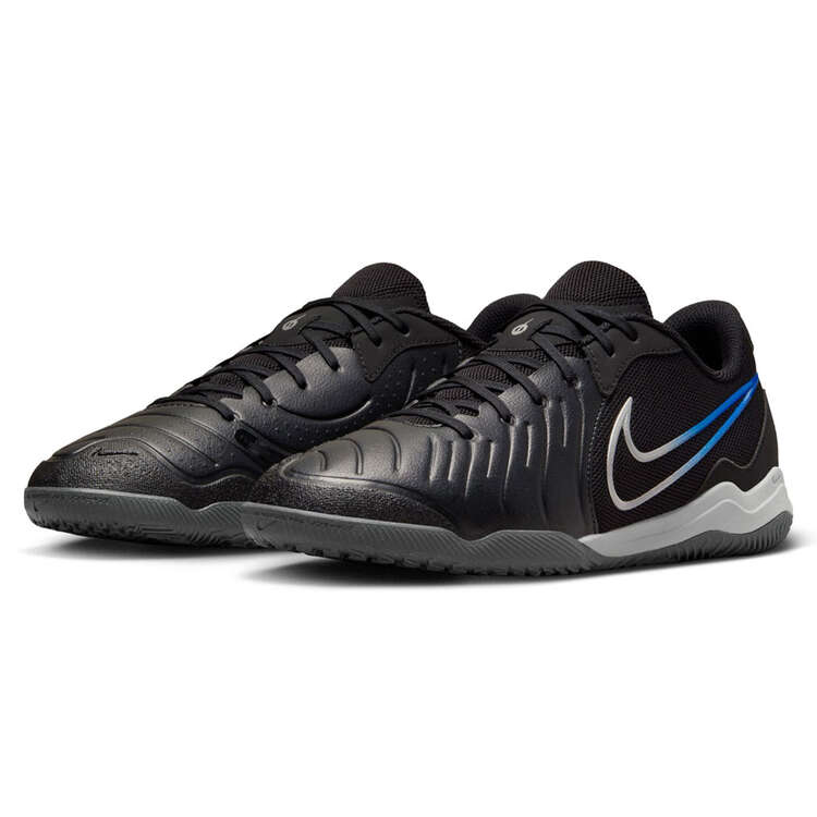 Nike Tiempo Legend 10 Academy Indoor Soccer Shoes, Black/Silver, rebel_hi-res