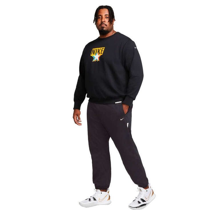 Nike Mens Standard Issue Dri-FIT Basketball Pants, Black/Ivory, rebel_hi-res