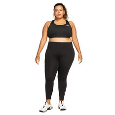 Nike Womens Dri-FIT Swoosh Non-Padded Sports Bra (Plus Size), Black, rebel_hi-res