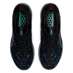 Asics GEL Nimbus 24 MK Mens Running Shoes, Black/Blue, rebel_hi-res