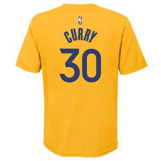 Jordan Golden State Warriors Steph Curry Kids Statement Tee, Yellow, rebel_hi-res