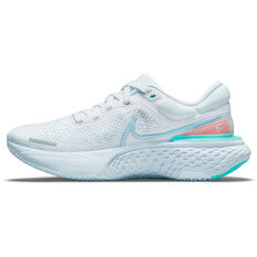 Nike ZoomX Invincible Run Flyknit Womens Running Shoes White/Blue US 6, White/Blue, rebel_hi-res
