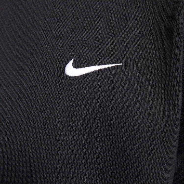 Nike Mens Dri-FIT Standard Issue Short-Sleeve Basketball Crew Sweatshirt, Black/White, rebel_hi-res