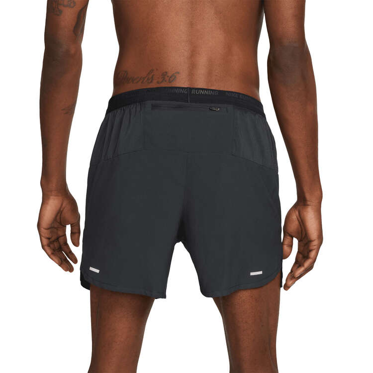 Nike Mens Dri-FIT Stride 5inch Running Shorts Black S, Black, rebel_hi-res