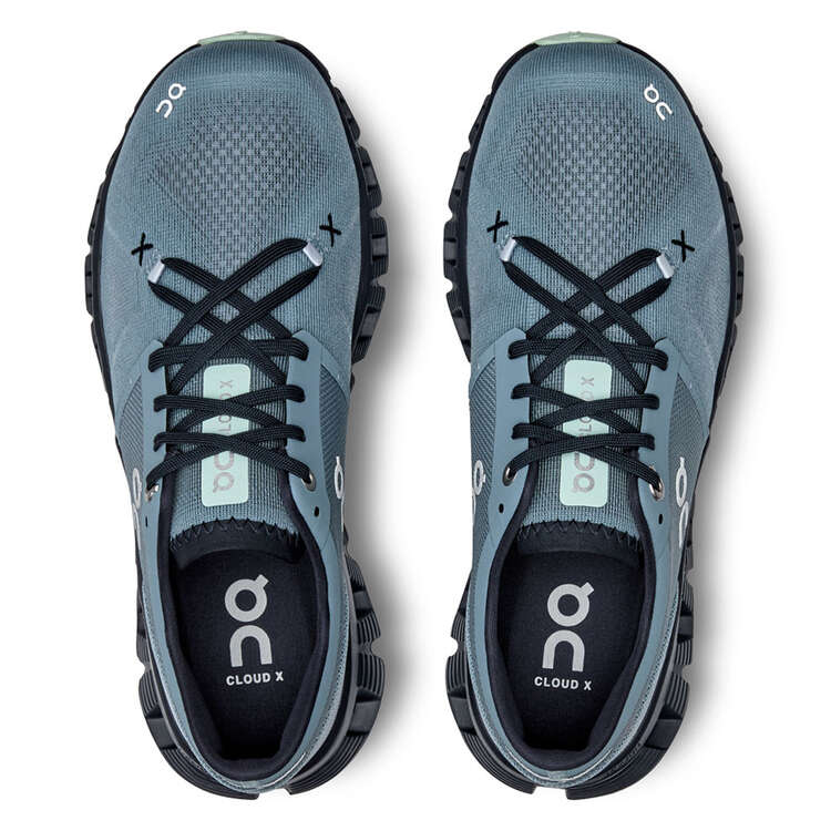 On Cloud X 3 Womens Training Shoes, Blue/Navy, rebel_hi-res