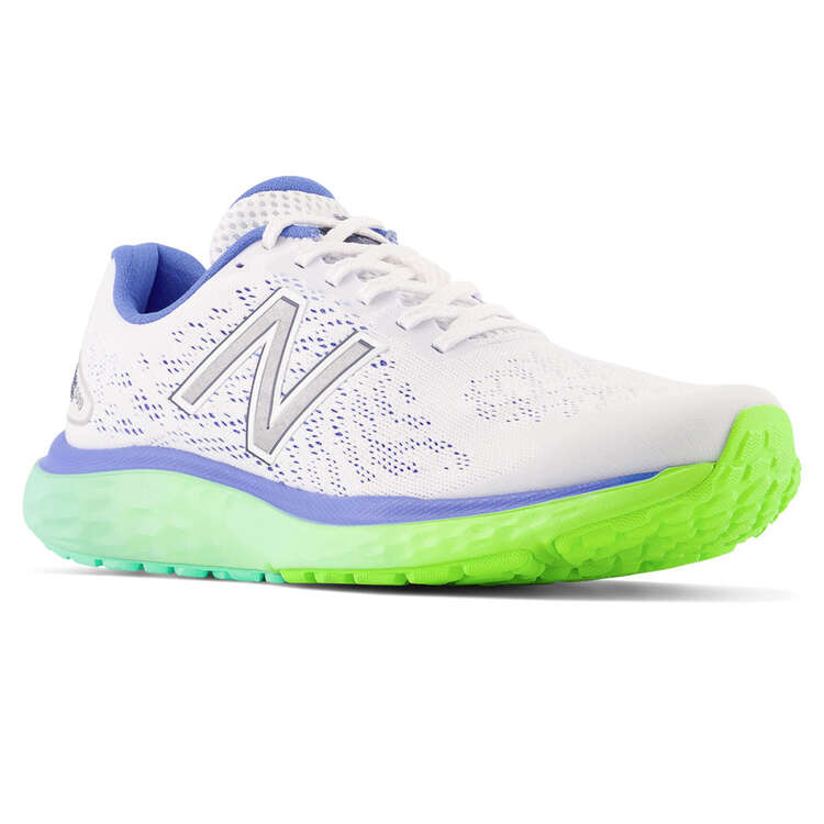 New Balance 680 v7 Womens Running Shoes White/Blue US 6, White/Blue, rebel_hi-res