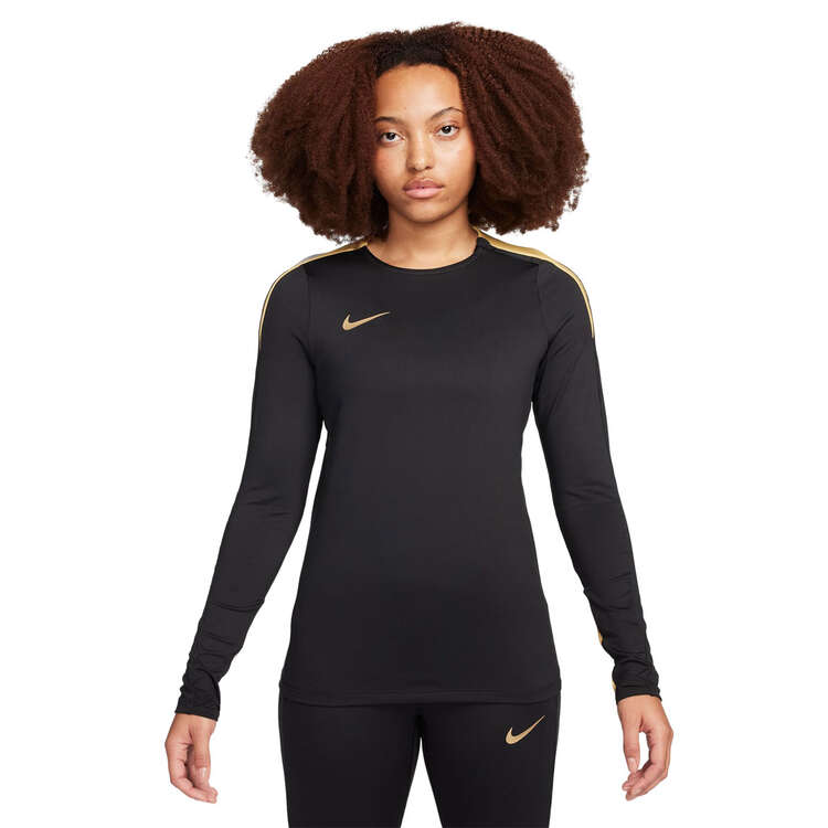 Nike Womens Strike Dri-FIT Crew-Neck Football Top Black L, Black, rebel_hi-res