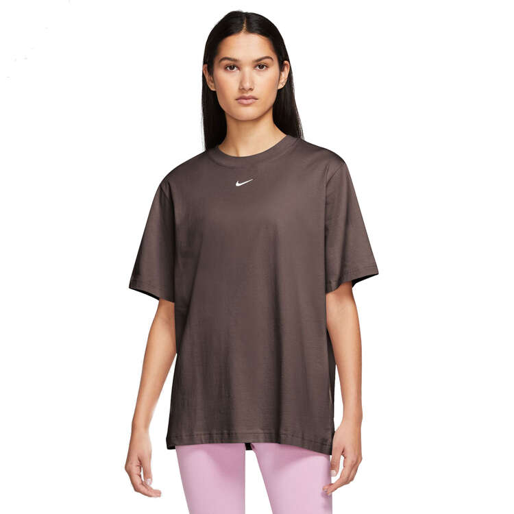 Nike Sportswear Womens Essential Tee Brown L, Brown, rebel_hi-res