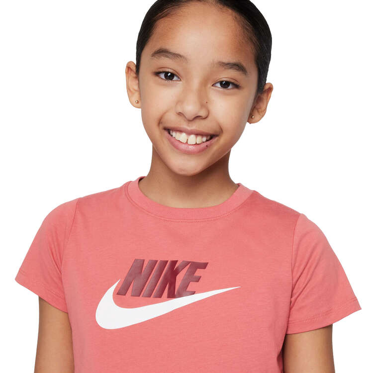 Nike Kids Sportswear Futura Cropped Tee, Red, rebel_hi-res