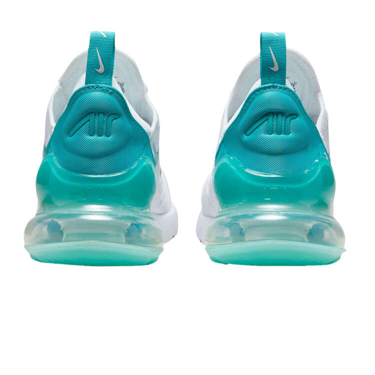 Nike Air Max 270 Womens Casual Shoes, White/Aqua, rebel_hi-res