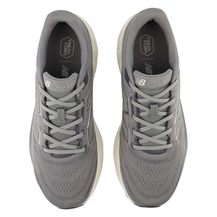New Balance 680 V8 Mens Running Shoes, Grey/White, rebel_hi-res