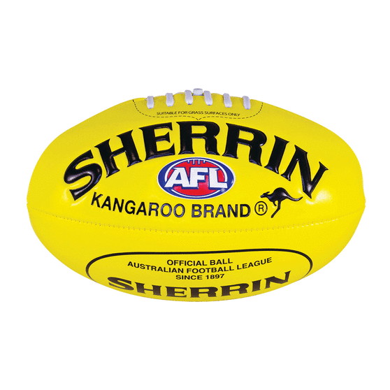 Sherrin AFL Super Soft Ball Yellow 3, , rebel_hi-res