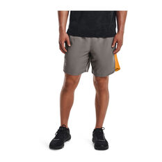 Under Armour Mens Launch 7 inch Running Shorts Grey S, Grey, rebel_hi-res