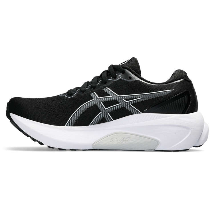 Asics GEL Kayano 30 D Womens Running Shoes Black/Grey US 6, Black/Grey, rebel_hi-res