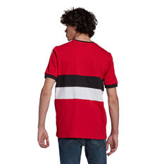 Manchester United 2021/22 Mens 3-Stripes Tee Red S, Red, rebel_hi-res