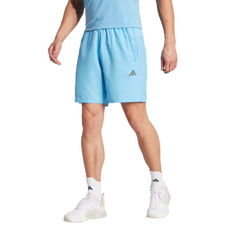 adidas Mens Train Essentials Woven Training Shorts Blue XS, Blue, rebel_hi-res