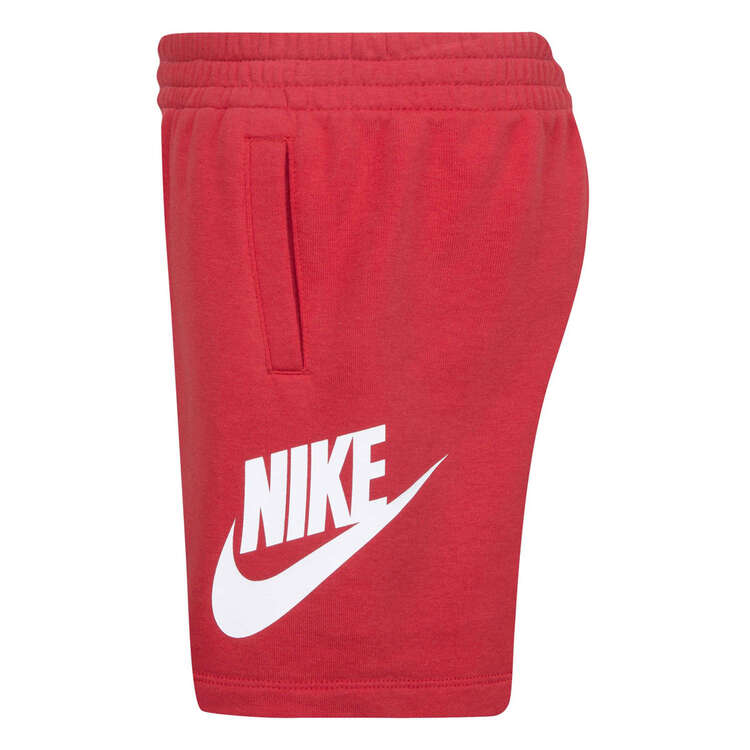 Nike Junior Boys Sportswear Club HBR French Terry Shorts, Red, rebel_hi-res