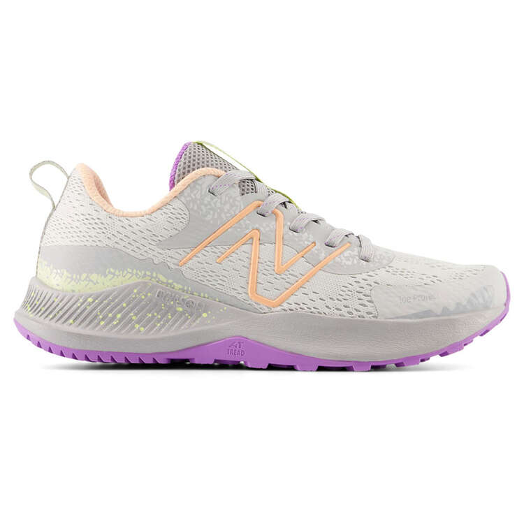 New Balance Nitrel v5 GS Kids Trail Running Shoes Grey US 4, Grey, rebel_hi-res
