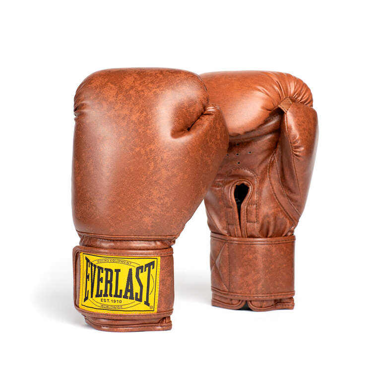 Everlast 1910 Boxing Gloves, Brown, rebel_hi-res