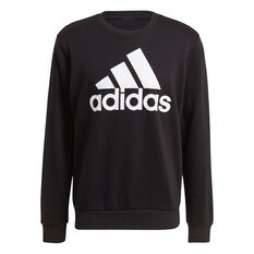 adidas Mens Big Logo Sweatshirt Black XS, Black, rebel_hi-res
