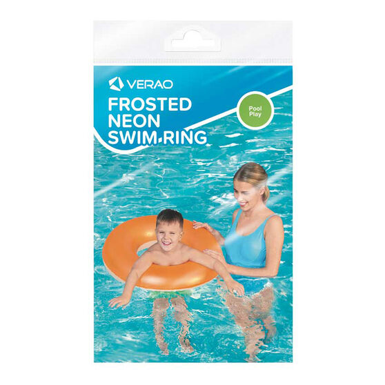 Verao Frosted Neon Swim Ring, , rebel_hi-res