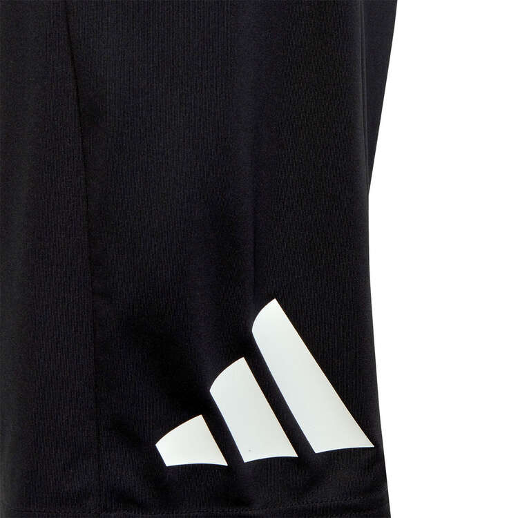 Adidas Kids Training Essentials AEROREADY Logo Shorts, Black/White, rebel_hi-res