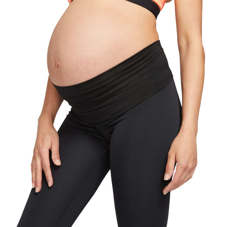 Nike Womens High-Waisted Maternity Tights, Black, rebel_hi-res