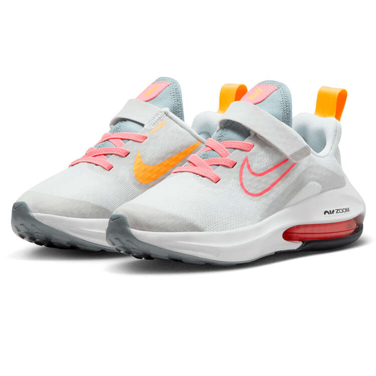 Nike Air Zoom Arcadia 2 PS Kids Running Shoes, Grey/Pink, rebel_hi-res