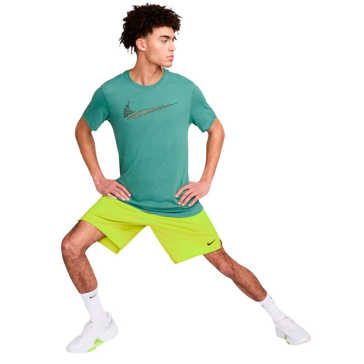 Nike Mens Dri-FIT Fitness Tee, Green, rebel_hi-res