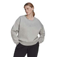 adidas Womens ALL SZN Fleece Sweatshirt (Plus Size), , rebel_hi-res