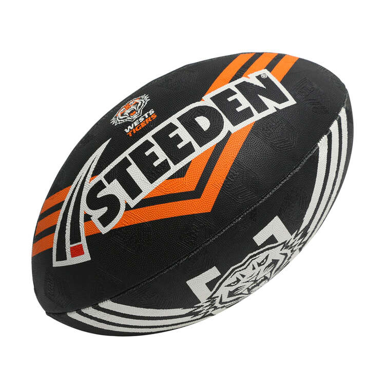 Steeden NRL Wests Tigers Supporter Ball Size 5, , rebel_hi-res
