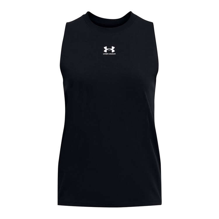 Under Armour Womens Off Campus Muscle Tank, Black, rebel_hi-res