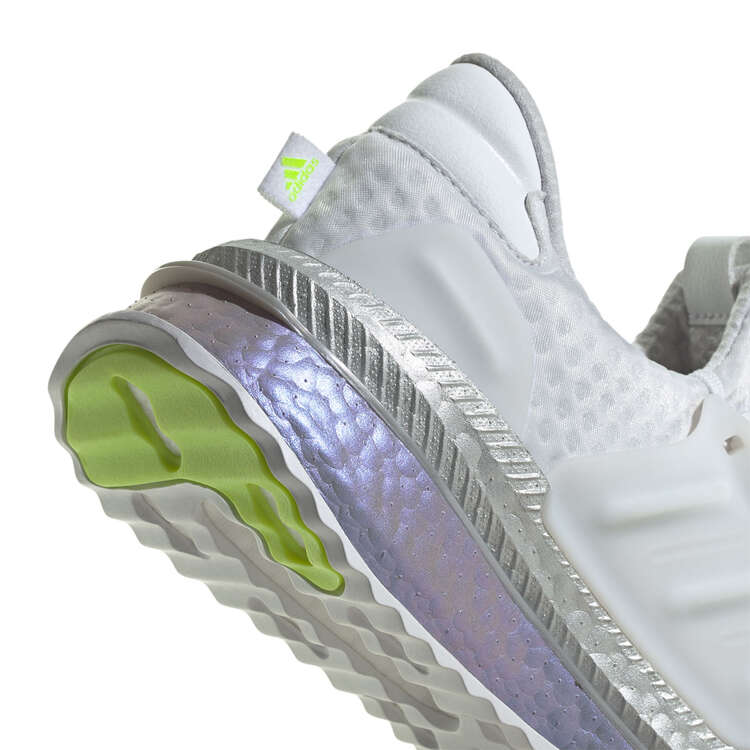 adidas X_PLR Boost Womens Casual Shoes, Silver/Lime, rebel_hi-res