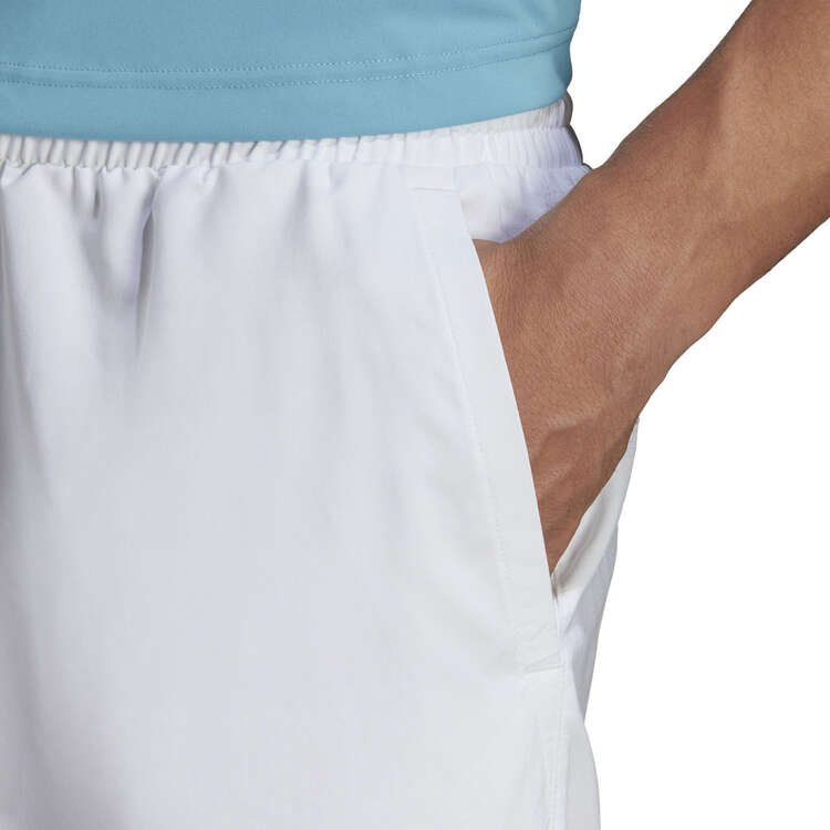 adidas Mens Club 3-Stripes Tennis Shorts, White, rebel_hi-res
