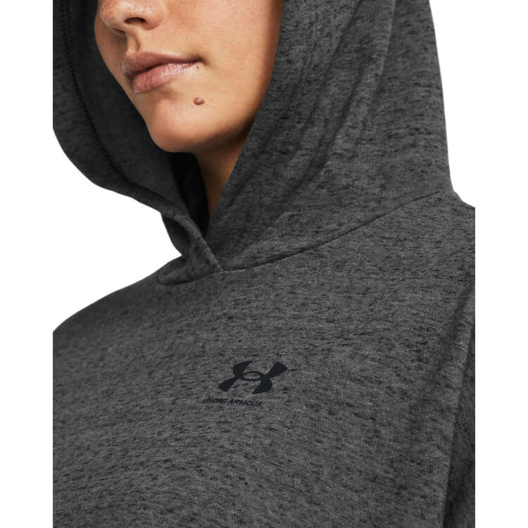 Under Armour Womens UA Rival Terry Oversized Hoodie, Grey, rebel_hi-res