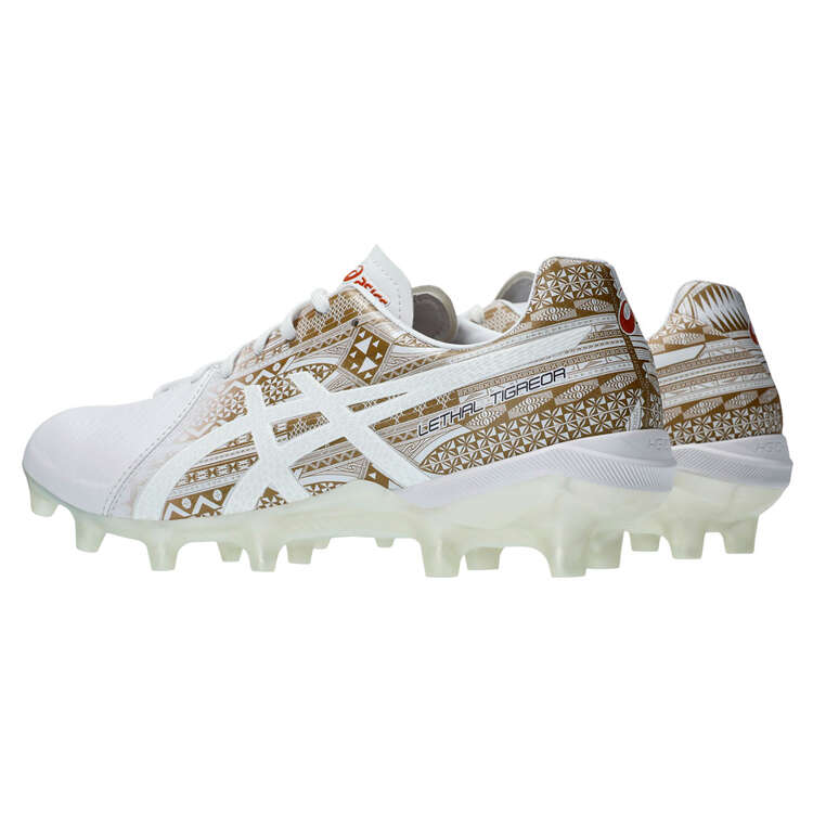 Asics Lethal Tigreor IT FF 3 Voyager Football Boots, White/Clay, rebel_hi-res