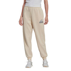 adidas Womens Essentials Outline Logo Pants, Beige, rebel_hi-res