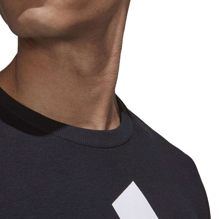 adidas Mens Essentials Big Logo Sweatshirt, Black, rebel_hi-res