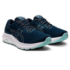 Asics GT 4000 3 D Womens Running Shoes, Blue/Silver, rebel_hi-res