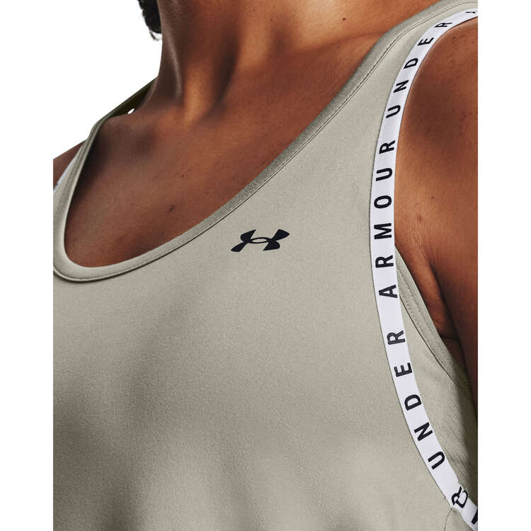 Under Armour Womens Knockout Tank, Green, rebel_hi-res