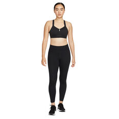 Nike Womens Dri-FIT Alpha High Support Zip-Front Sports Bra, Black, rebel_hi-res