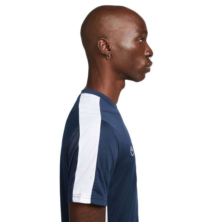 Nike Mens Dri-FIT Academy 23 Short-Sleeve Global Football Top, Blue/White, rebel_hi-res