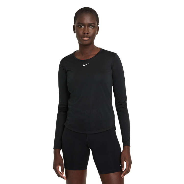 Nike One Womens Dri-FIT Standard Top Black M, Black, rebel_hi-res