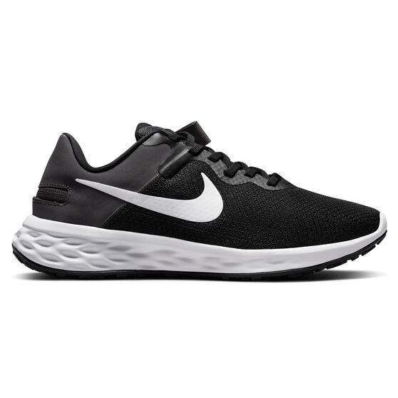 Nike Revolution 6 FlyEase Next Nature Womens Running Shoes, Black/White, rebel_hi-res