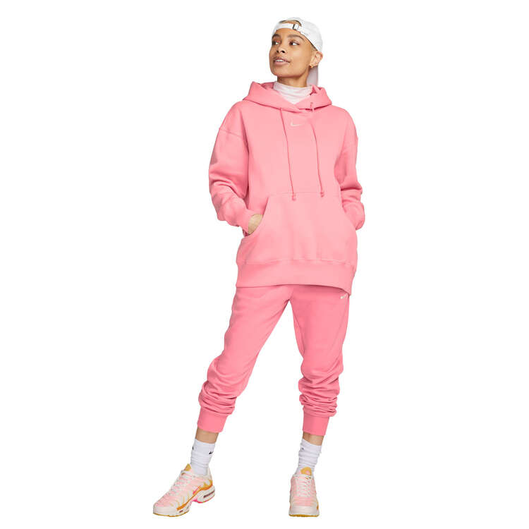 Nike Womens Phoenix Oversized Pullover Hoodie, Pink, rebel_hi-res