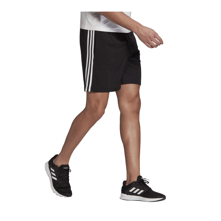 adidas Mens Essentials French Terry 3-Stripes Shorts | Rebel Sport
