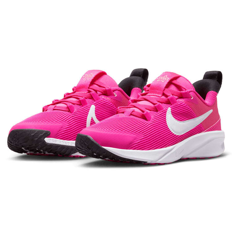 Nike Star Runner 4 PS Kids Running Shoes, Pink/White, rebel_hi-res