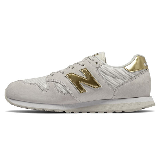New Balance 520 Womens Casual Shoes White/Gold US 6, White/Gold, rebel_hi-res
