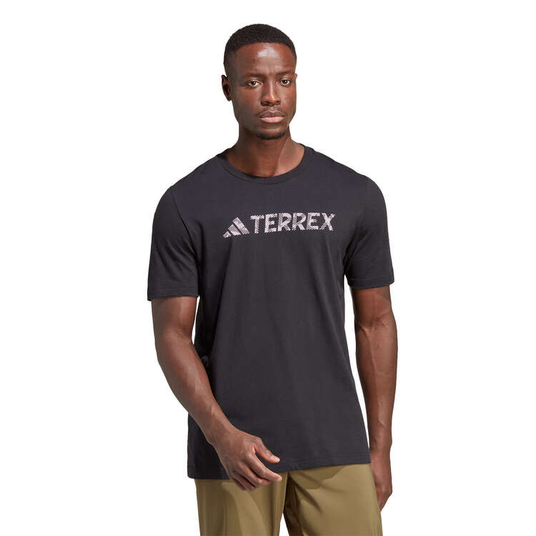 adidas Terrex Mens Classic Logo Tee, Black, rebel_hi-res